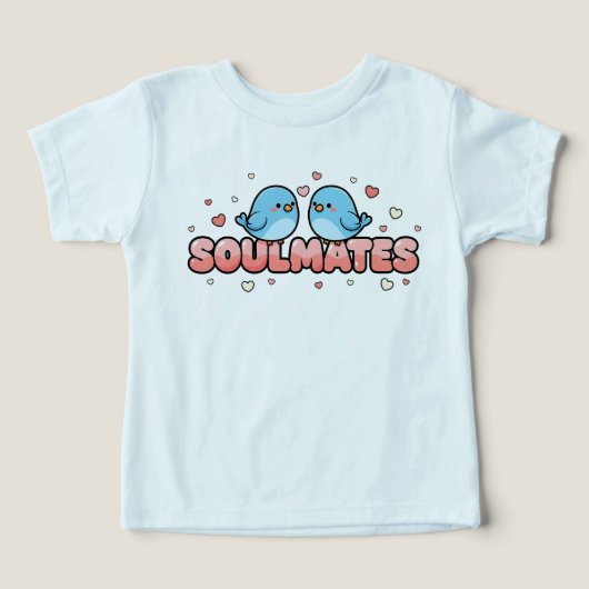 Soulmates: Kawaii Bluebirds Pastel Love (Design voorkant)