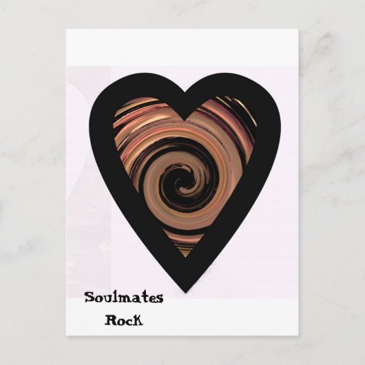 ("Soulmates Rock"* Briefkaart (Voorkant)