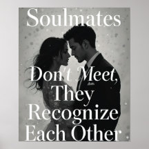 Soulmates Romantische liefde Quote Art