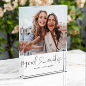 Soulmates Script Best Friends Gift Photo Keepomwil Fotoblokken