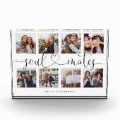 Soulmates Script Gift for Friends Photo Collage Fotoblokken (Voorkant)