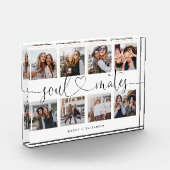 Soulmates Script Gift for Friends Photo Collage Fotoblokken (Links)