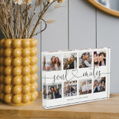 Soulmates Script Gift for Friends Photo Collage Fotoblokken