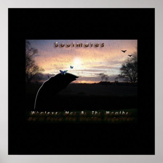 "Soulmates Stormy Weather Poster"* Poster (Voorkant)
