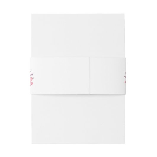 Soulmates Waterverf Pioen Bruiloft Uitnodigingen Wikkel (Achterkant Voorbeeld)