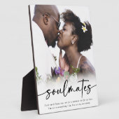 Soulmates Zeggende Script Foto Fotoplaat (Zijkant)