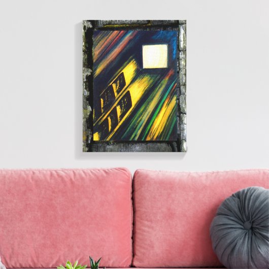 Soulon in het entrapment canvas afdruk (Insitu (Woonkamer))