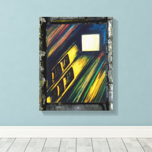 Soulon in het entrapment canvas afdruk (Insitu (Houten vloer))