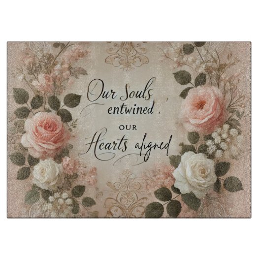 Souls Entwined AI-kunst Snijplank (Voorkant)