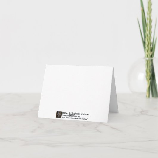 Soul's Essence Abstract Notecard Kaart (Achterkant)