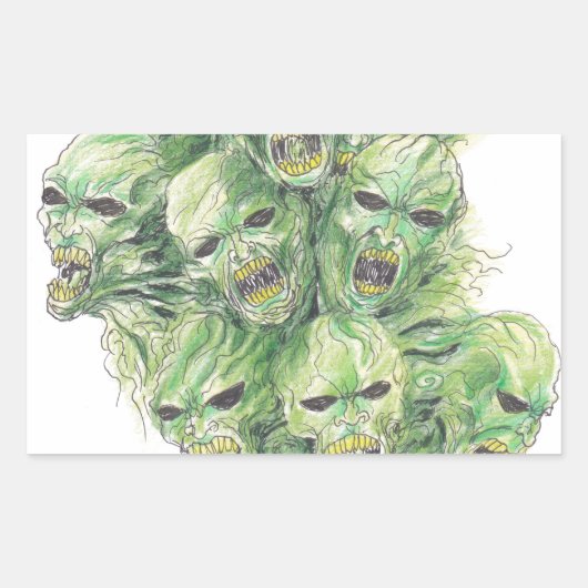 Souls of the Dead Art Rechthoekige Sticker (Voorkant)