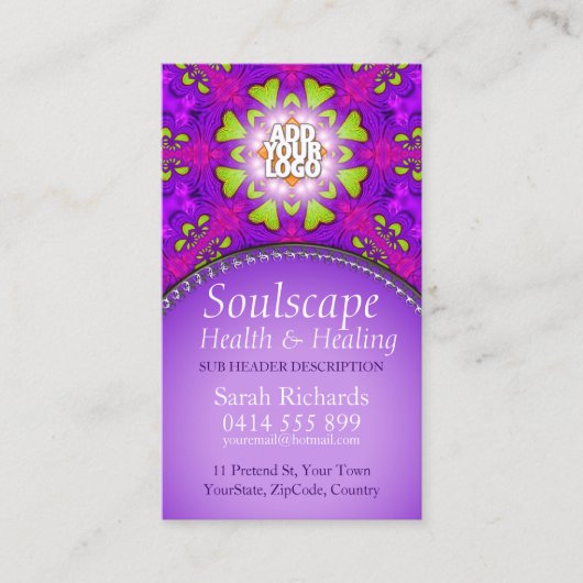Soulscape Health & Healing New age Visitekaartje (Voorkant)
