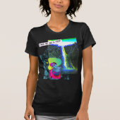 Soultrip Trip Wasserfall Glitch Fun Vaporwave God T-shirt (Voorkant)