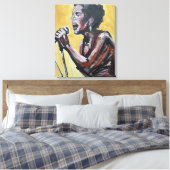 Soulzanger Neo-Expressionist Canvas Afdruk (Insitu (Slaapkamer))