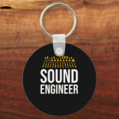 Sound Audio Engineer Music Producer Sleutelhanger (Voorkant)