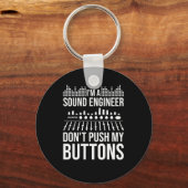 Sound Audio Engineer Music Producer Sleutelhanger (Voorkant)