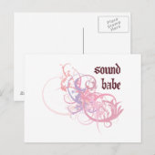 Sound Babe Briefkaart (Voorkant / Achterkant)