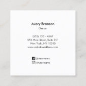 Sound Bath Therapy Gong Vierkante Visitekaartje (Achterkant)