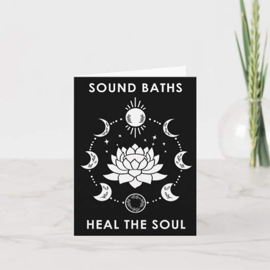 Sound Baths Heal The Soul New Age Sritual Wellness Kaart (Voorkant)