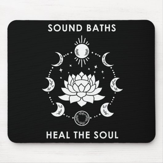 Sound Baths Heal The Soul New Age Sritual Wellness Muismat (Voorkant)