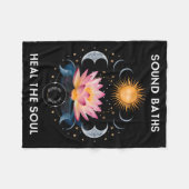 Sound Baths Heal The Soul Wellness New Age Sritual Fleece Deken (Voorkant (Horizontaal))