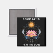 Sound Baths Heal The Soul Wellness New Age Sritual Magneet (Voorkant / Achterkant)