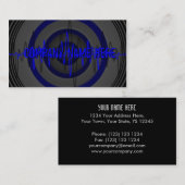 Sound Blue Dark "Company Name"-visitekaartje Visitekaartje (Voorkant / Achterkant)