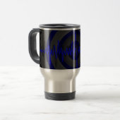 Sound Blue Dark-reisfornuis mok (Voorkant links)