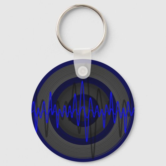 Sound Blue Dark-sleutelhanger Sleutelhanger (Voorkant)