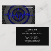 Sound Blue Dark-visitekaartje Visitekaartje (Voorkant / Achterkant)