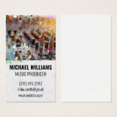 Sound Board Mixer | MUZIEKNOTEN Visitekaartje (Voorkant /achterkant)