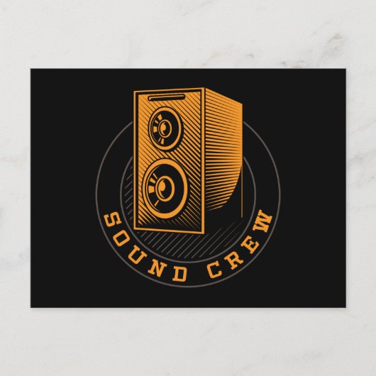 SOUND CREW SPEAKER Audio Specialist Audio Briefkaart (Voorkant)