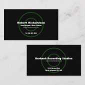 Sound Designer-Visitekaartje Visitekaartje (Voorkant / Achterkant)