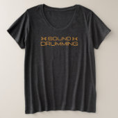 Sound Drumming Women's Plus T-shirt (Design voorkant)