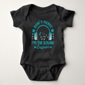 Sound Engineer Audio Dj Music Party Romper (Voorkant)