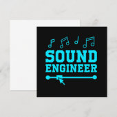 Sound Engineer Audio Engineer Muziek Professie Gif Kaart (Voorkant / Achterkant)