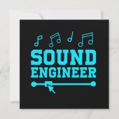 Sound Engineer Audio Engineer Muziek Professie Gif Kaart (Voorkant)