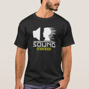 Sound Engineer Audio Tech Mixer Music Concert Tech T-shirt