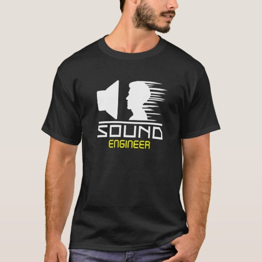 Sound Engineer Audio Tech Mixer Music Concert Tech T-shirt (Voorkant)