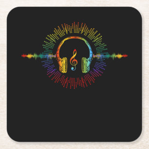 Sound Engineer Audio Wave Audio Engineer Music Lov Kartonnen Onderzetters