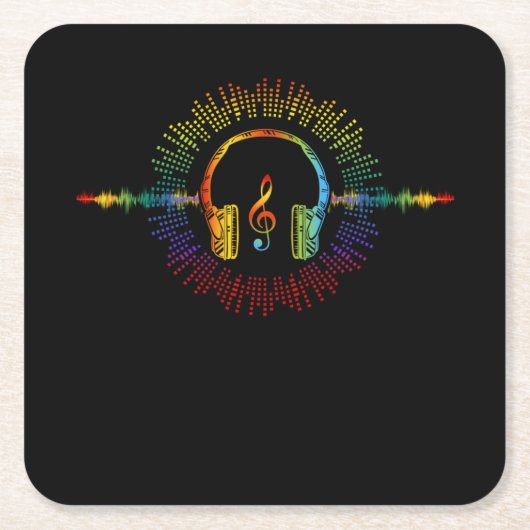 Sound Engineer Audio Wave Audio Engineer Muziek Kartonnen Onderzetters (Voorkant)