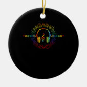 Sound Engineer Audio Wave Audio Engineer Muziek Keramisch Ornament (Voorkant)