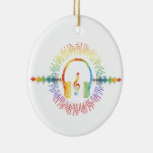 Sound Engineer Audio Wave Audio Engineer Muziek Keramisch Ornament (Rechts)