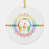 Sound Engineer Audio Wave Audio Engineer Muziek Keramisch Ornament (Voorkant)