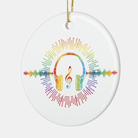 Sound Engineer Audio Wave Audio Engineer Muziek Keramisch Ornament (Links)