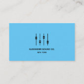 Sound Engineer, blauw 2019 | 2020 Visitekaartje (Achterkant)