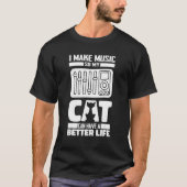 Sound Engineer Cat Producer - Studio Audio Enginee T-shirt (Voorkant)