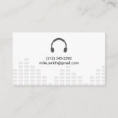 Sound Engineer | Colorful Music Note Logo Visitekaartje (Achterkant)