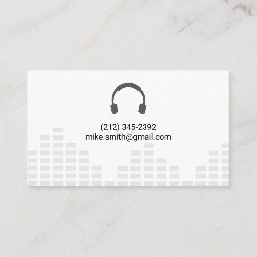 Sound Engineer | Colorful Music Note Logo Visitekaartje (Achterkant)