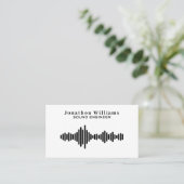 Sound Engineer Dee Jay Visitekaartje (Staand voorkant)
